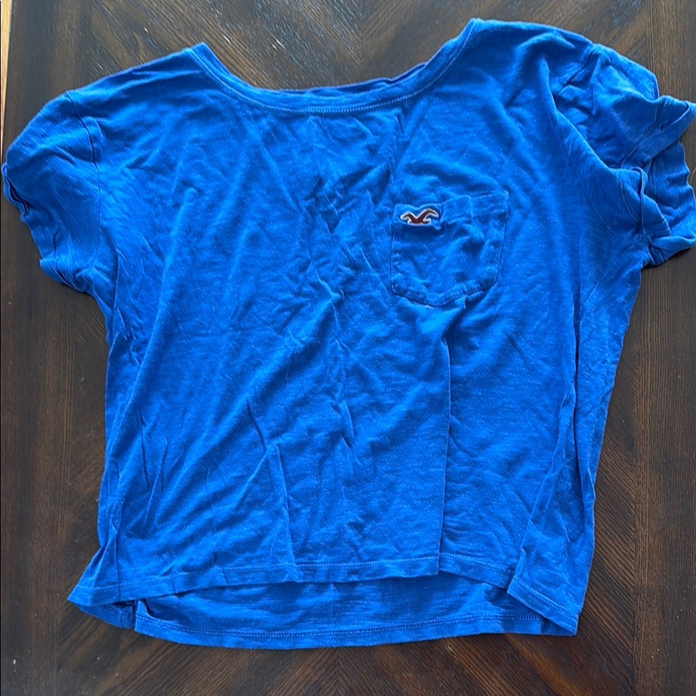 Hollister Women's Blue Casual Top